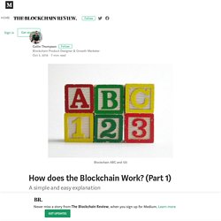 How does the Blockchain Work? (Part 1) – The Blockchain Review