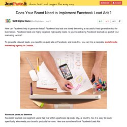 Does Your Brand Need to Implement Facebook Lead Ads?