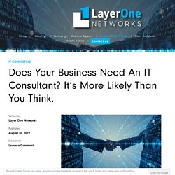 Does Your Business Need An IT Consultant?