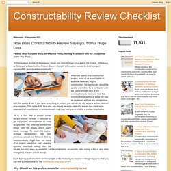 How Does Constructability Review Save you from a Huge Loss