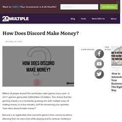 How Does Discord Make Money? - 20xmultiple