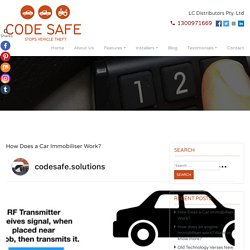 How Does a Car Immobiliser Work?