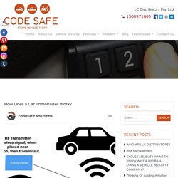 How Does a Car Immobiliser Work?