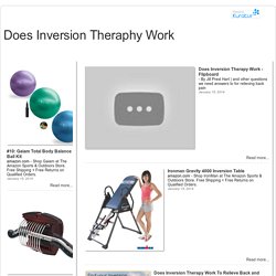 Does Inversion Theraphy Work
