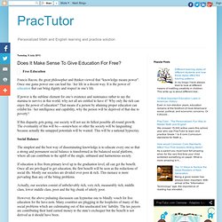 Does It Make Sense To Give Education For Free? - PracTutor - Blog