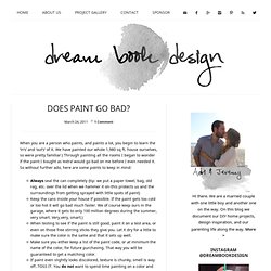 Dream Book Design: Does Paint Go Bad?