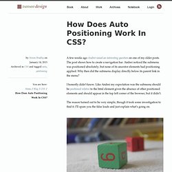 How Does Auto Positioning Work In CSS?