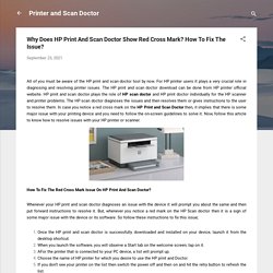 Why Does HP Print And Scan Doctor Show Red Cross Mark? How To Fix The Issue?