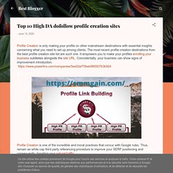 Top 10 High DA dofollow profile creation sites