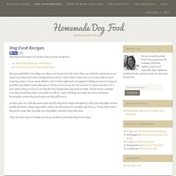 Dog Food Recipes - Homemade Dog Food