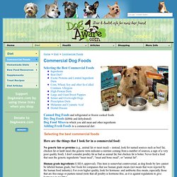 Commercial Dog Foods