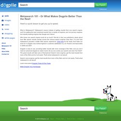 Dogpile - Metasearch 101