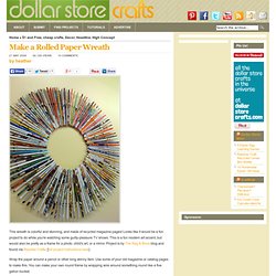 Make a Rolled Paper Wreath