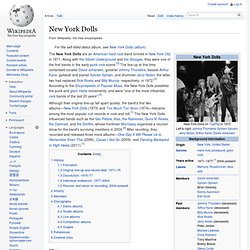 New York Dolls (en anglais)