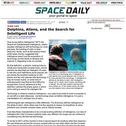 Dolphins, Aliens, and the Search for Intelligent Life