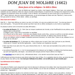 DOM JUAN DE MOLIèRE