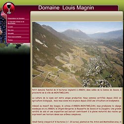 Domaine Louis Magnin : Présentation du Domaine