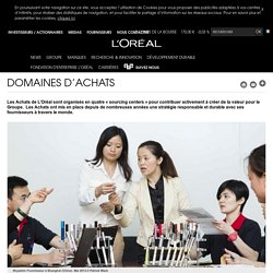 Domaines d’achats-L’Oréal Groupe