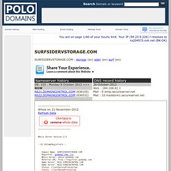 POLO DOMAINS - SURFSIDERVSTORAGE.COM Domain Name Info