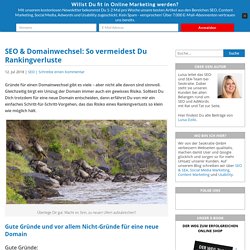 Domainumzug & SEO: So behältst Du Deine Google-Rankings