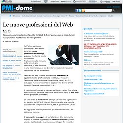 Le nuove professioni del Web 2.0