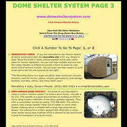 DOME SHELTER SYSTEM PAGE 3