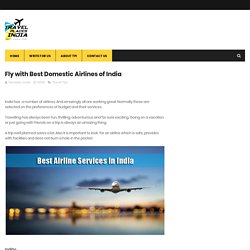 Fly with Best Domestic Airlines of India