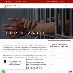 Domestic Assault Lawyer Toronto