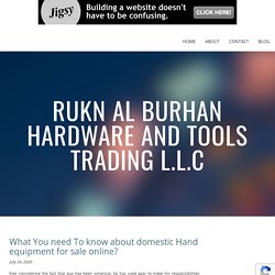 What You need To know about domestic Hand equipment for sale online?