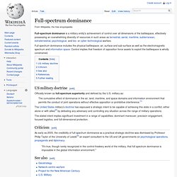 Domination tous azimuts - Wikipedia, l'encyclopédie libre