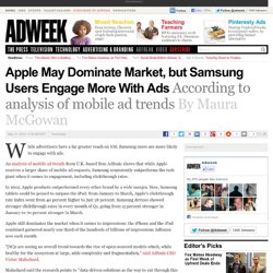 Apple May Dominate Market, but Samsung Users Engage More With Ads