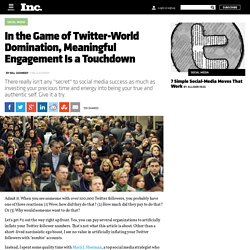 In the Game of Twitter-World Domination, Meaningful Engagement Is a Touchdown