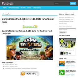 DomiNations Mod Apk v2.5.116 Data for Android Hack