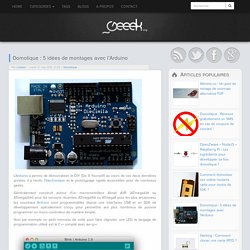 Domotique : 5 idées de montages avec l'Arduino
