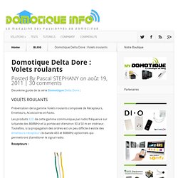 Domotique Delta Dore : Volets roulants