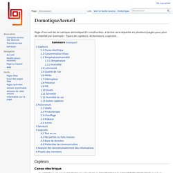 DomotiqueAccueil — Wiki LOGre