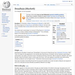 Donalbain (Macbeth)