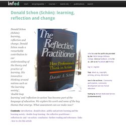 Donald Schon (Schön): learning, reflection and change