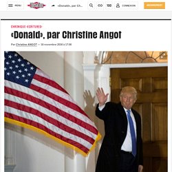«Donald», par Christine Angot