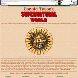 Donald Tyson's Supernatural World