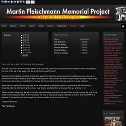 Martin Fleischmann Memorial Project Donate