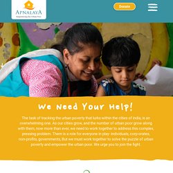 Donate for Urban Poor Child Education in Maharashtra - Apnalaya.org