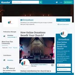 How Online Donations Benefit Your Church?