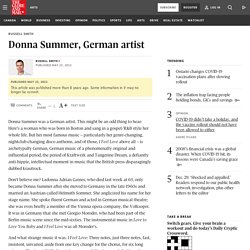 Donna Summer, German artist