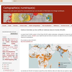 Cartes et données sur les conflits et violences dans le monde (ACLED)