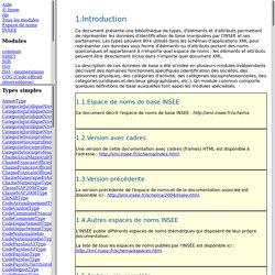Schémas de données XML de l’INSEE