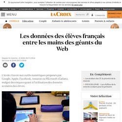 Les données des élèves français entre les mains des géants du Web