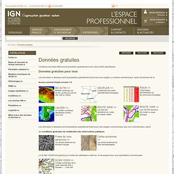 Données gratuites