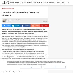 Données et informations : le nouvel eldorado