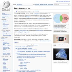 Wikepedia: Données ouvertes